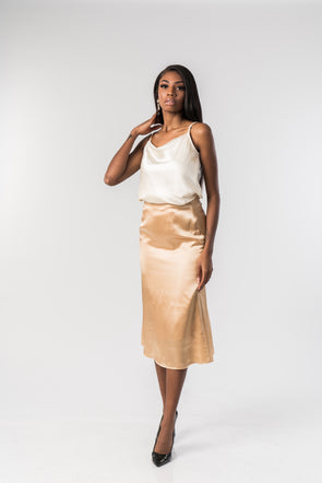 Toscana slip skirt - silk di Laurentia